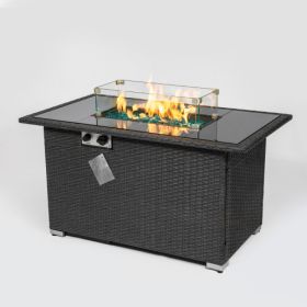 Outdoor 44" Gas Propane Fire Pit Table